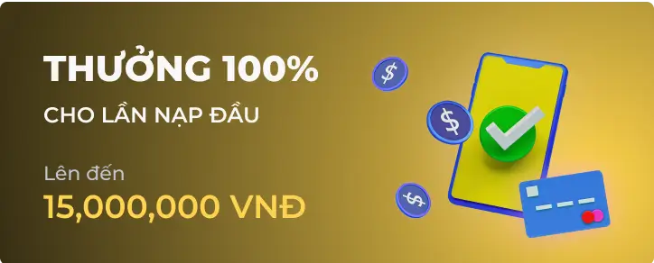 Khuyến mãi thưởng 100% tại 777kingbet